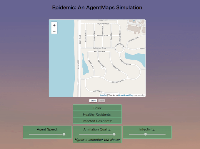 感染力を見える化するシミュレーションサイト『AgentMaps Sample App』